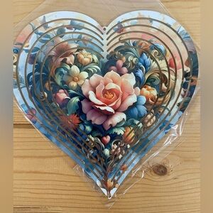 Heart Shape Wind Spinner